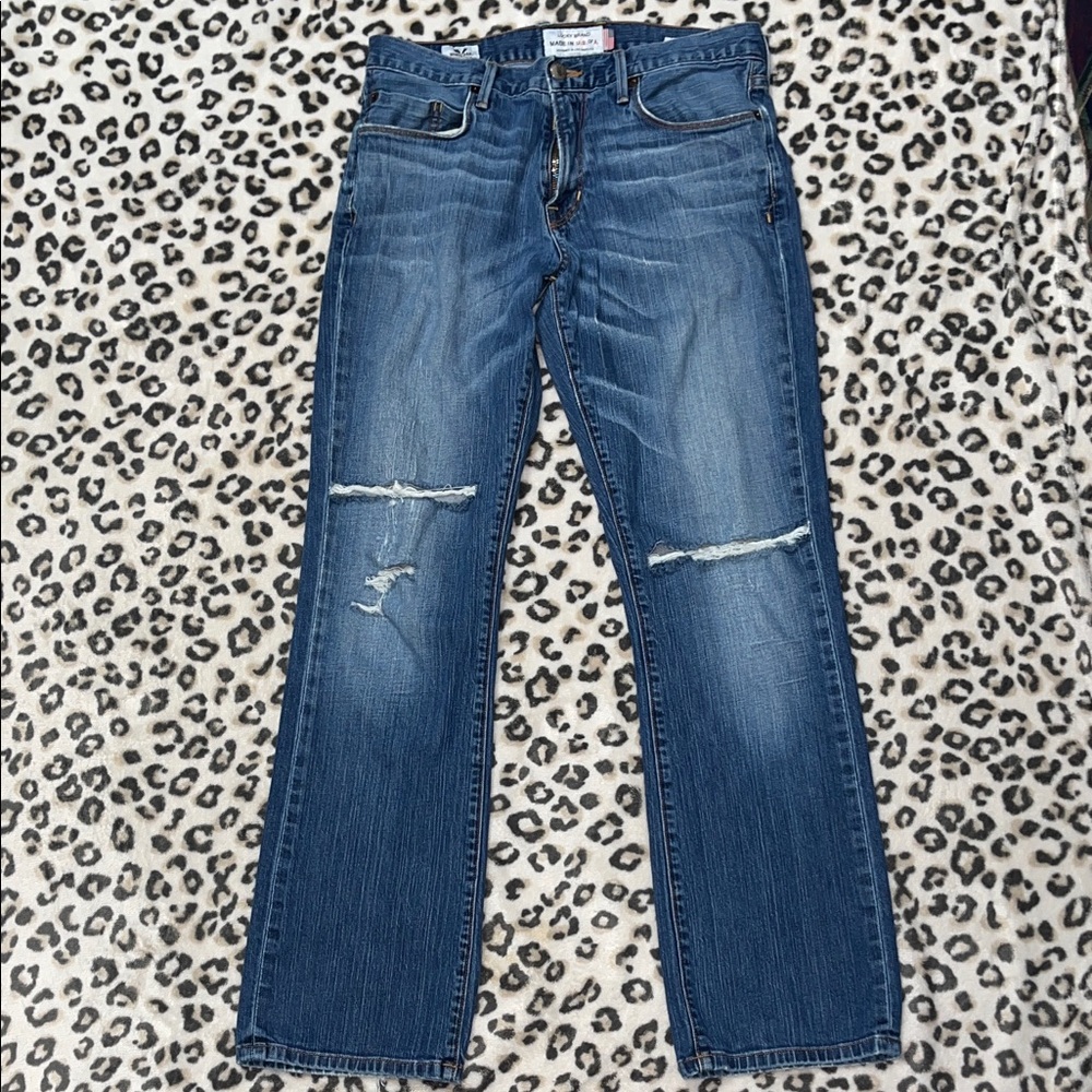 Lucky Brand Distressed Bootcut Jeans